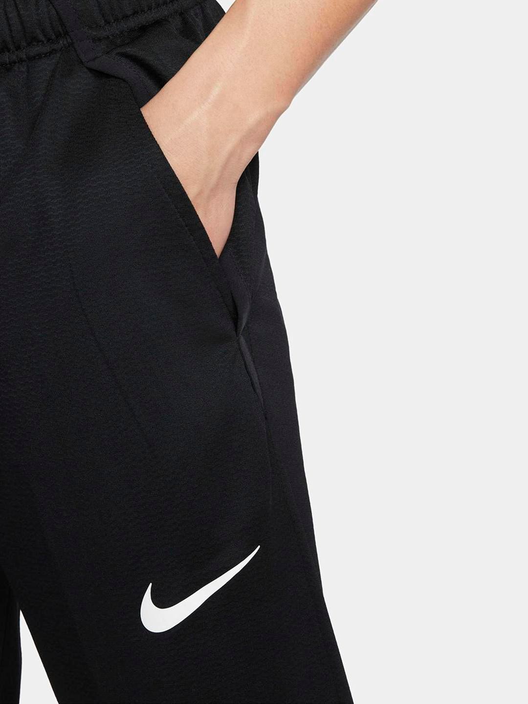  Nike Men Black Brand Logo PrintedStandard Fit Mid Rise AS M NK DF EPIC KNIT Track Pants
