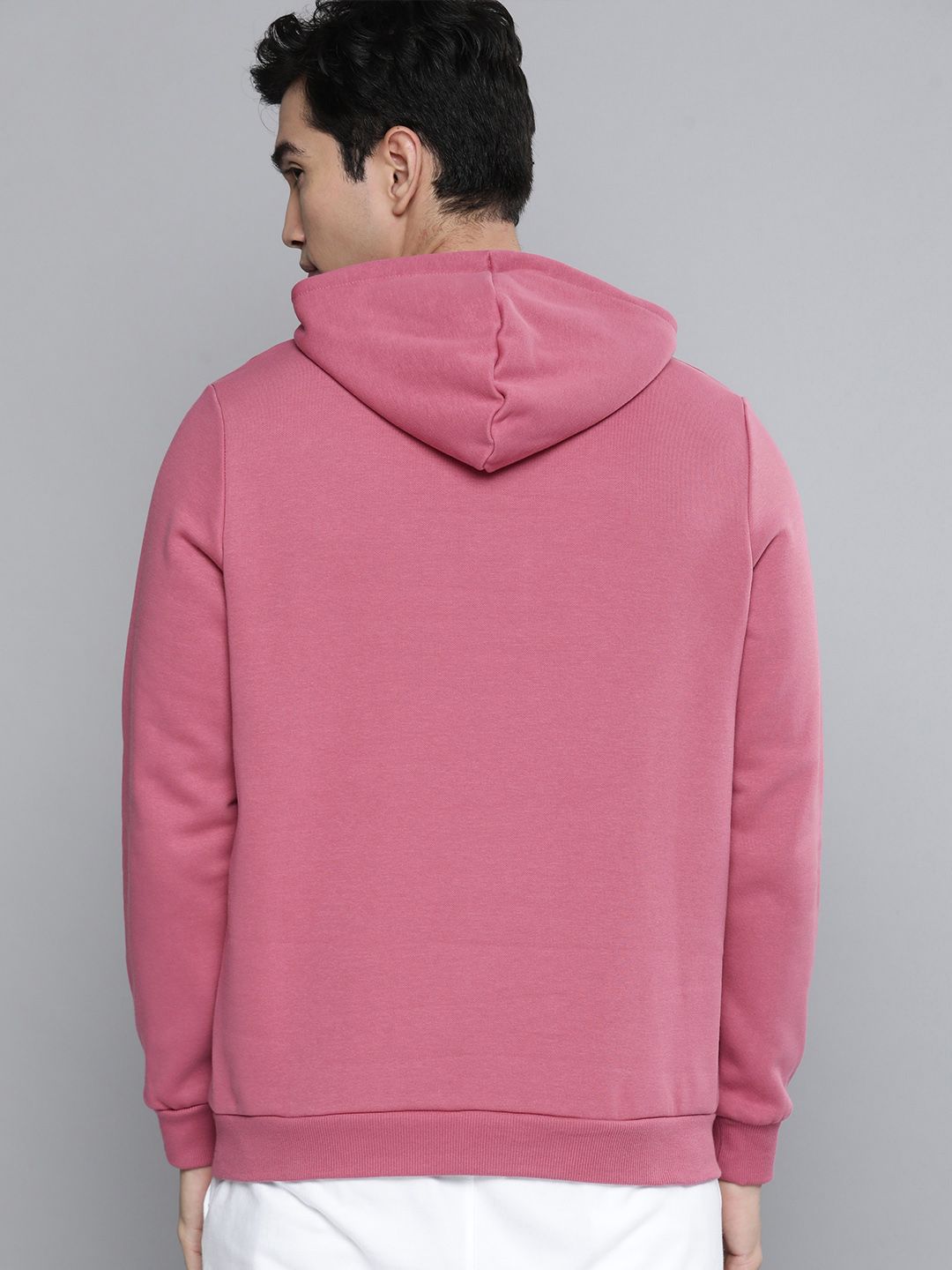  PUMA Motorsport Men Dusty Pink BMW ESS FLEECE Printed Hooded Motorsports Sweatshirt