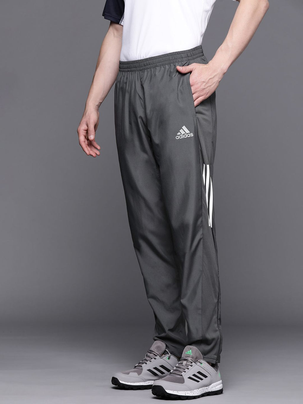  ADIDAS Men Grey Own The Run Astro Wind Sustainable Track Pants