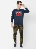  Pepe Jeans Men Navy Blue Printed Sweatshirt