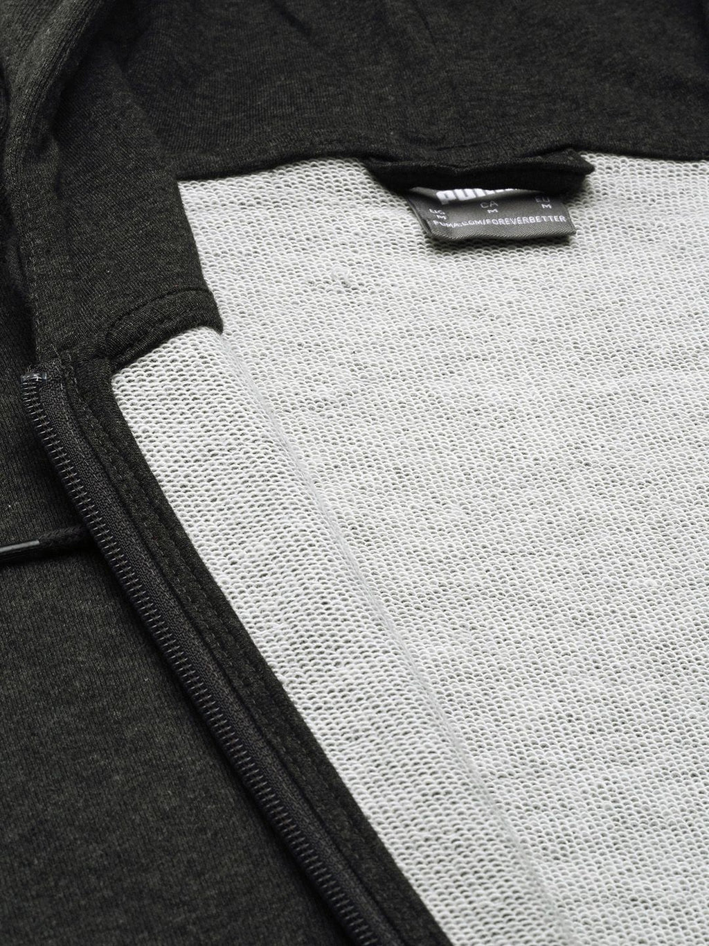  Puma Men Solid Slim Fit Hooded Front-Open Sweatshirt