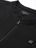  Sztori Men Plus Size Stand Collar Front-Open Sweatshirt