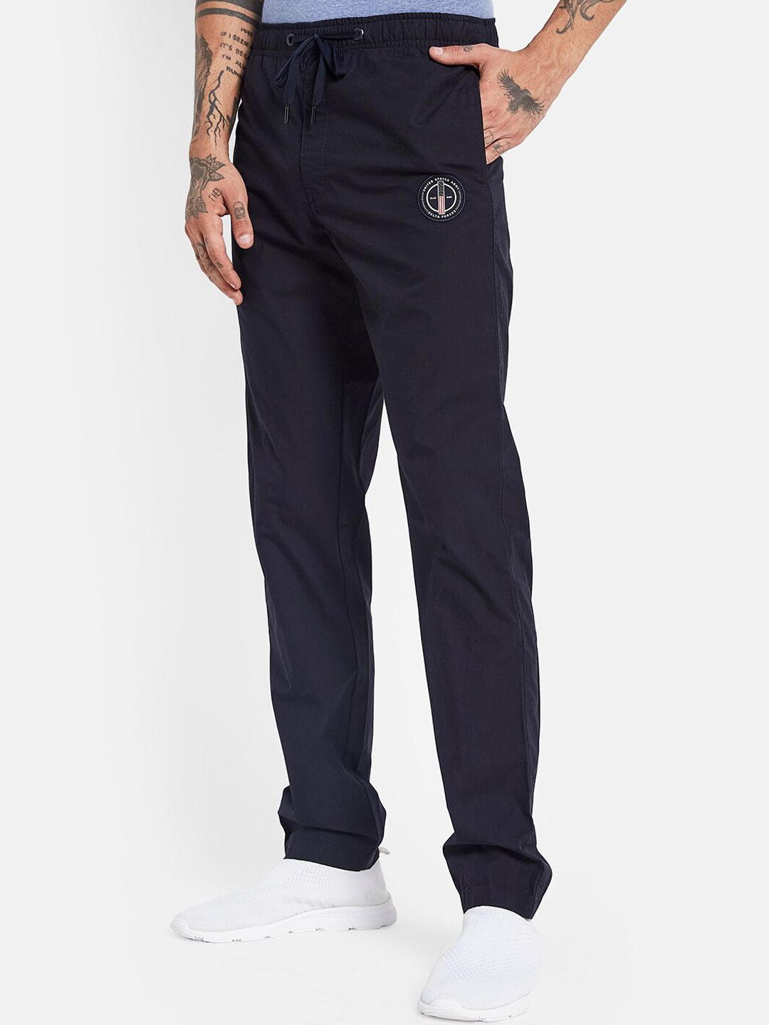 Octave Men Mid-Rise Cotton Track Pants