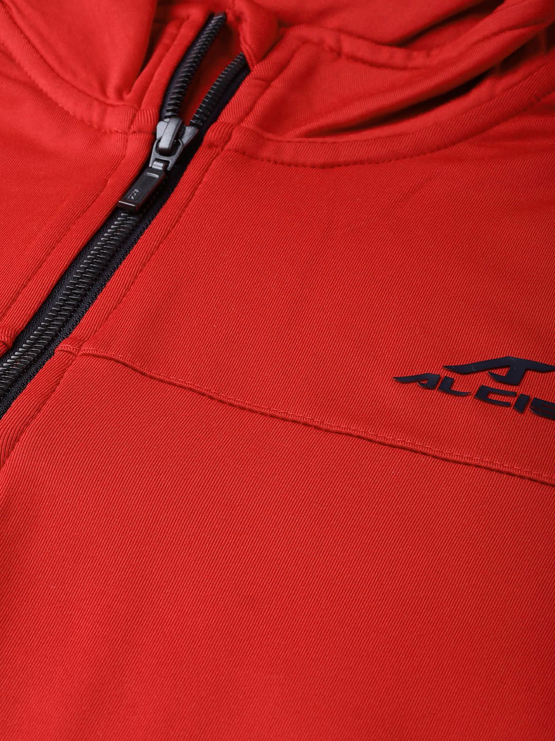  Alcis Men Red Solid Training Sweatshirt