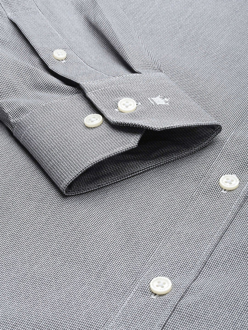  Louis Philippe Men Pure Cotton Classic Fit Checked Spread Collar Formal Shirt