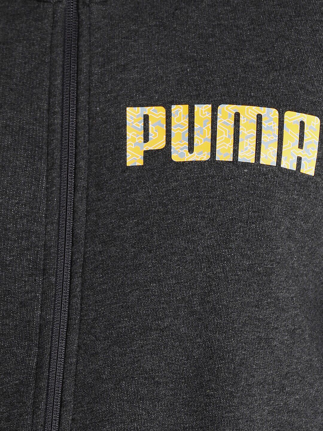  Puma Men Slim Fit Solid Brand Logo Sweatshirt