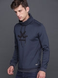  WROGN Men Navy Solid Sweatshirt