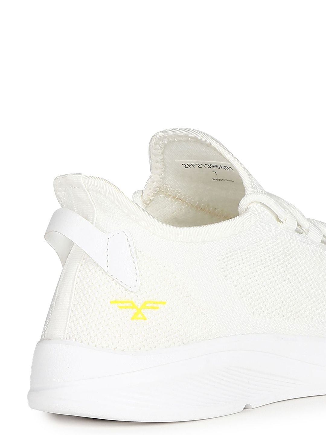  Flying Machine Men White Textile Walking Shoes