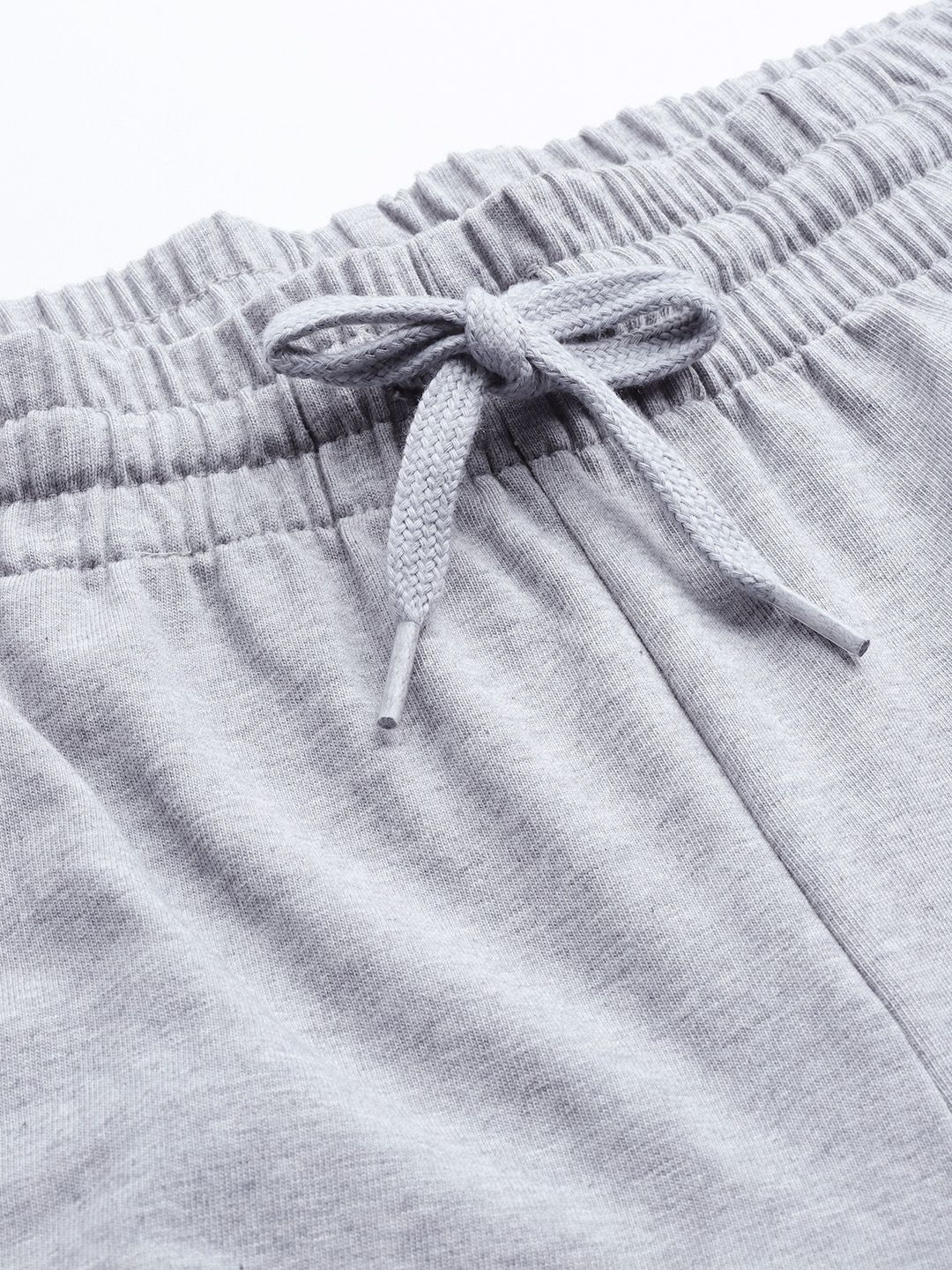  ADIDAS Men Grey Melange Brand Logo Print Sport Inspired Linear SJ Joggers
