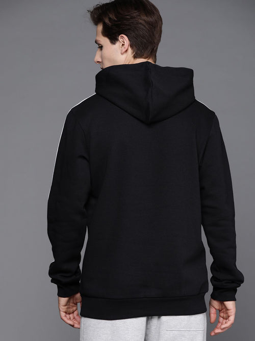  ADIDAS Men Black & White Solid 3S FL HD Solid Sustainable Sweatshirt