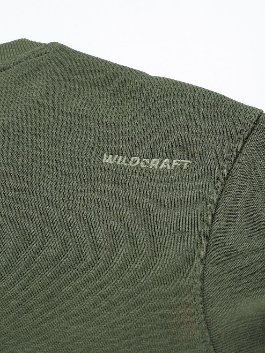  Wildcraft Men Olive Green Printed Sweatshirt