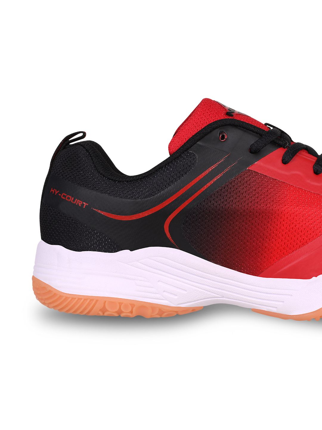  NIVIA Men Red Mesh Badminton Non-Marking Shoes