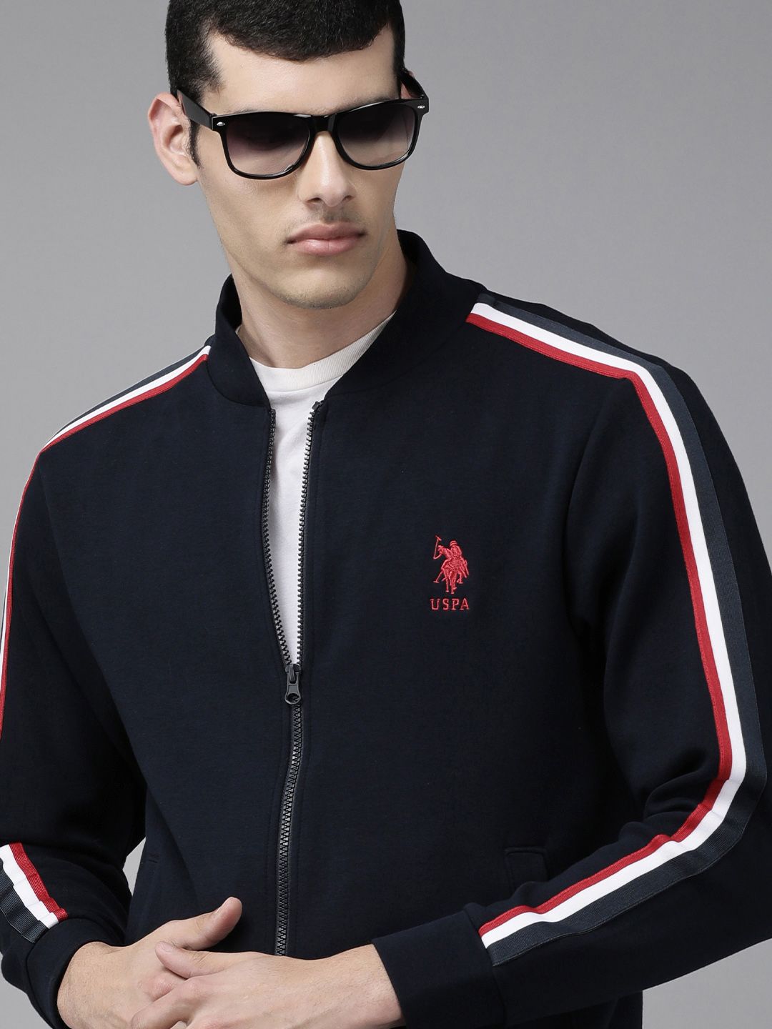  U.S. Polo Assn. Men Navy Blue Sweatshirt
