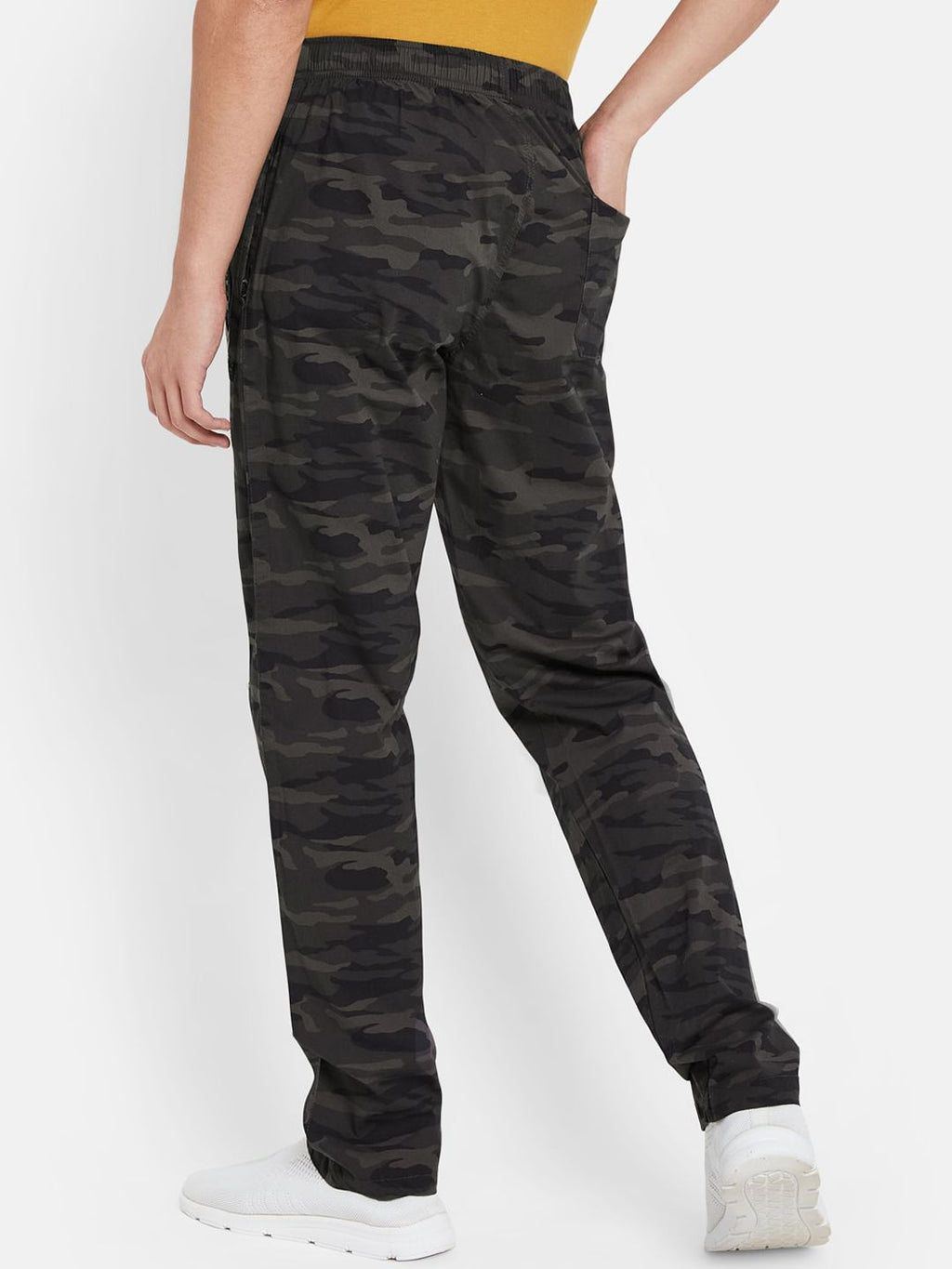  Octave Men Mid-Rise Cotton Sports Track Pants