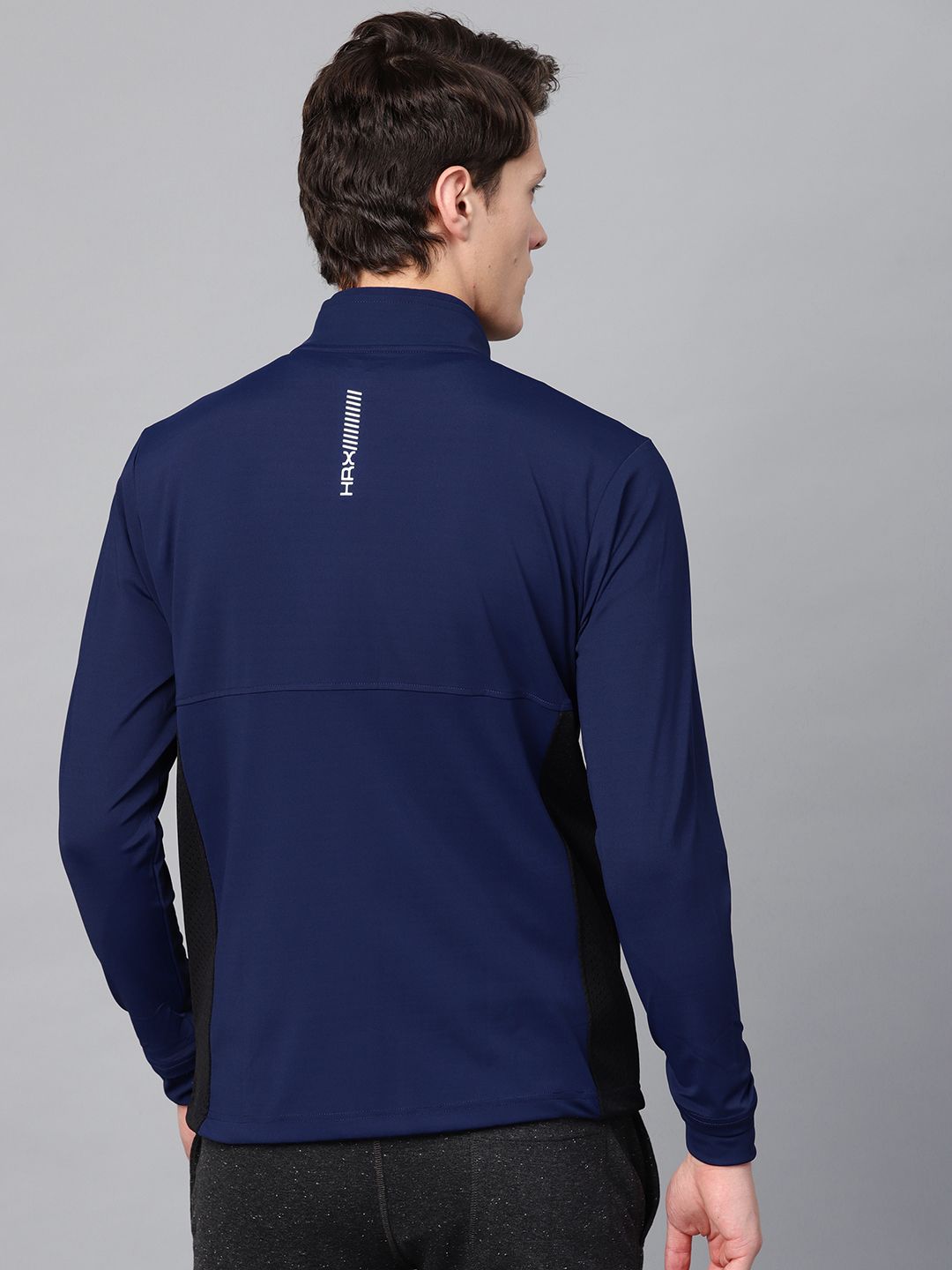  HRX By Hrithik Roshan Men Navy Blue Solid Training Rapid-Dry Sweatshirt