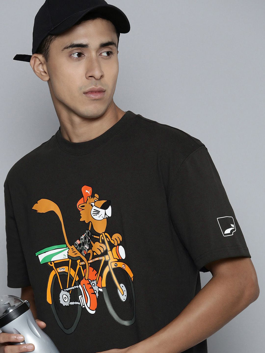  Puma Men UPTOWN Chester Cheetah Graphic Printed T-shirt