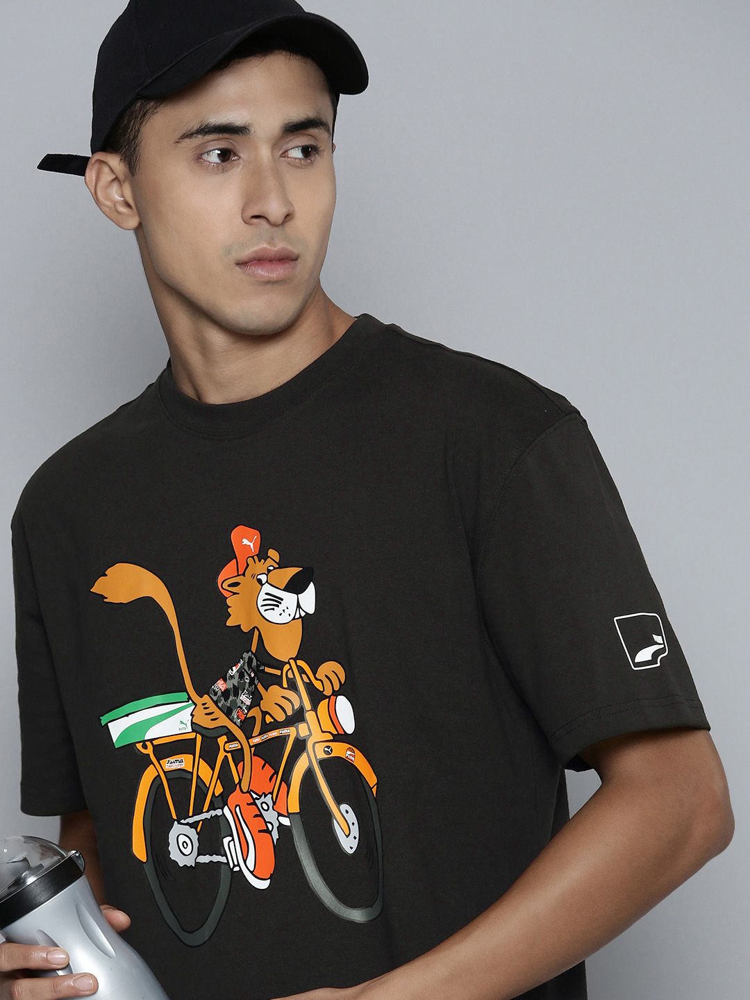  Puma Men UPTOWN Chester Cheetah Graphic Printed T-shirt