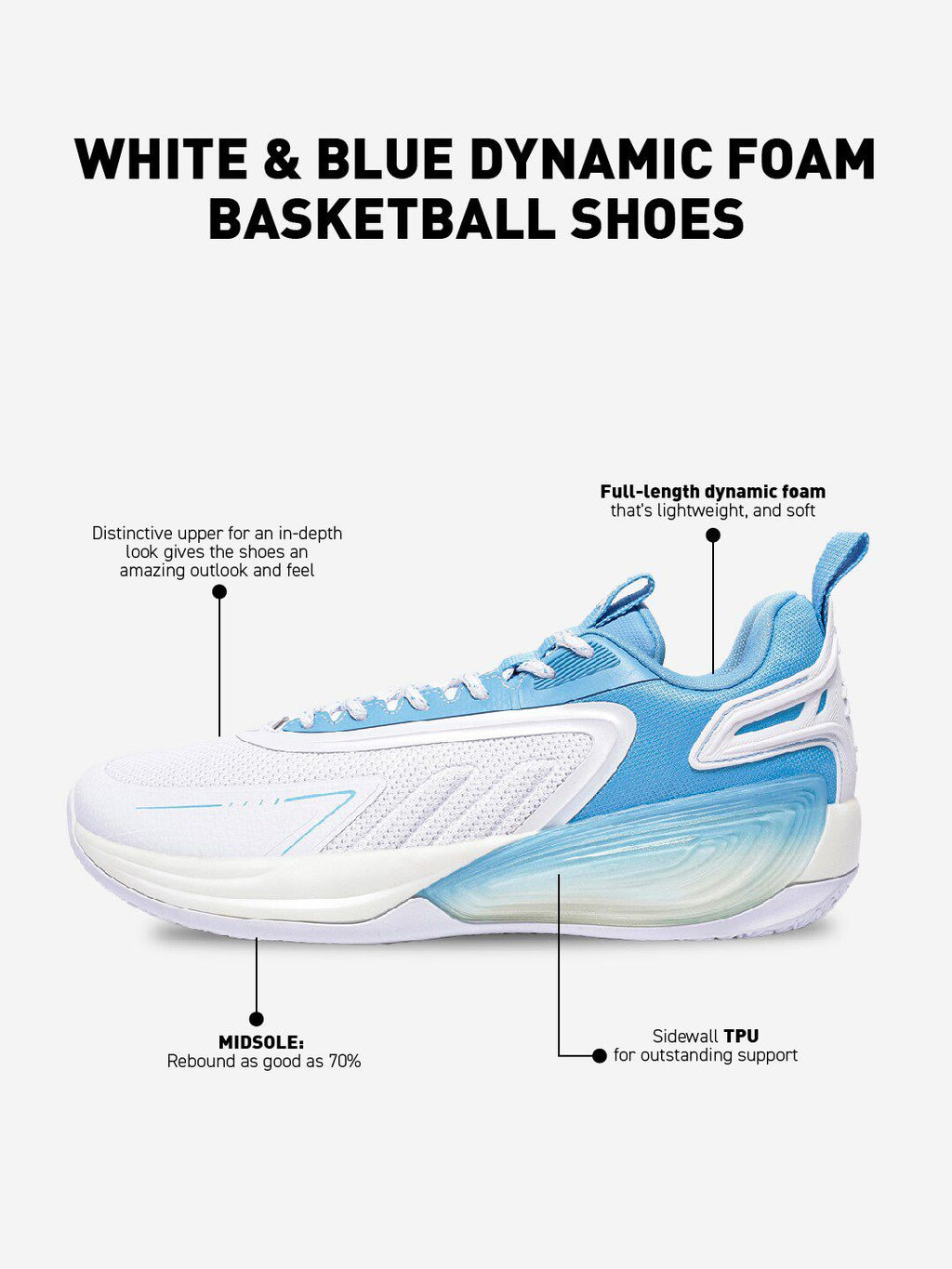  Xtep Men Cushioning Textile Dynamic Non-Marking Basketball Shoes