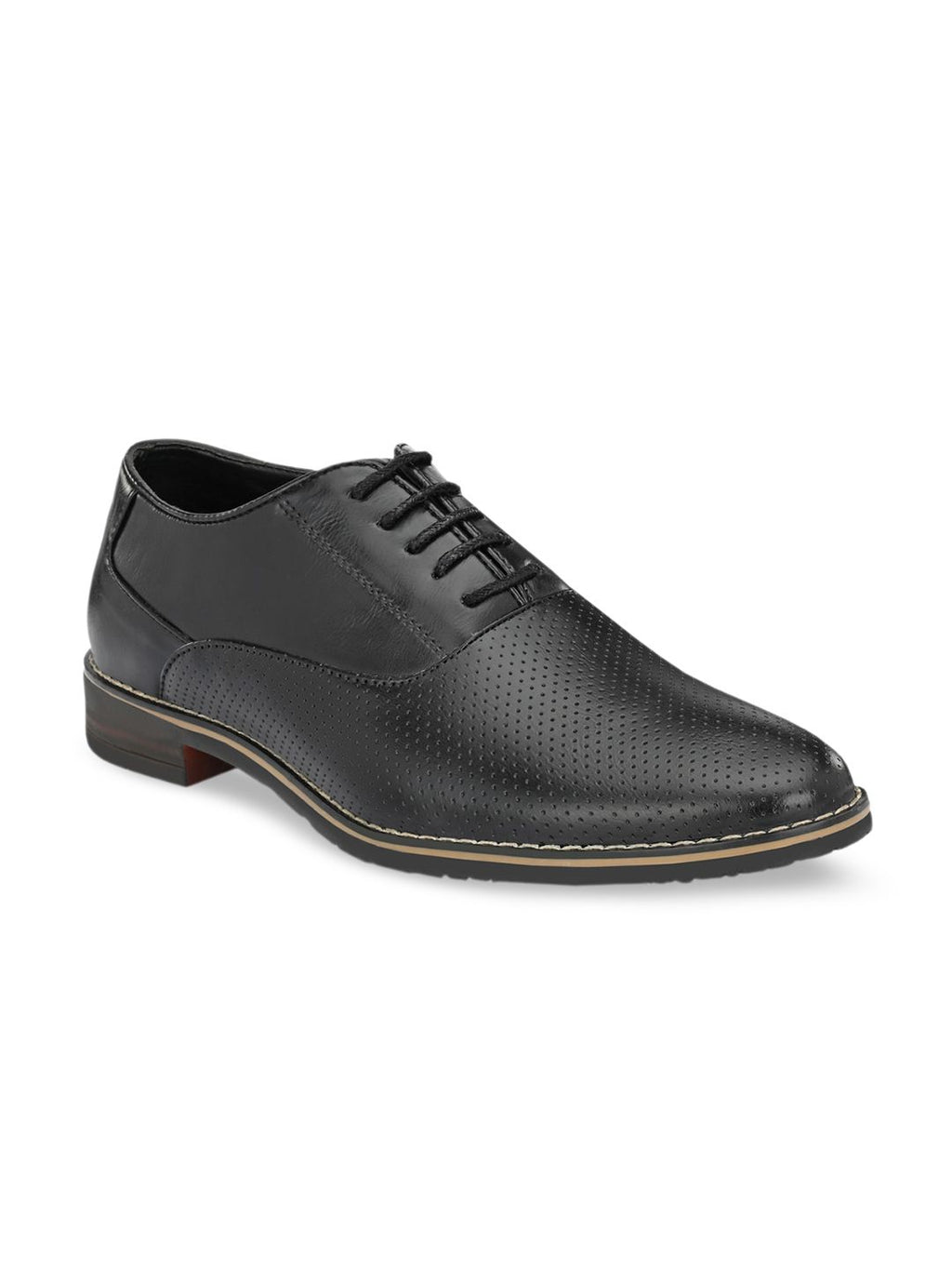  ATTITUDIST Men Textured Formal Oxfords