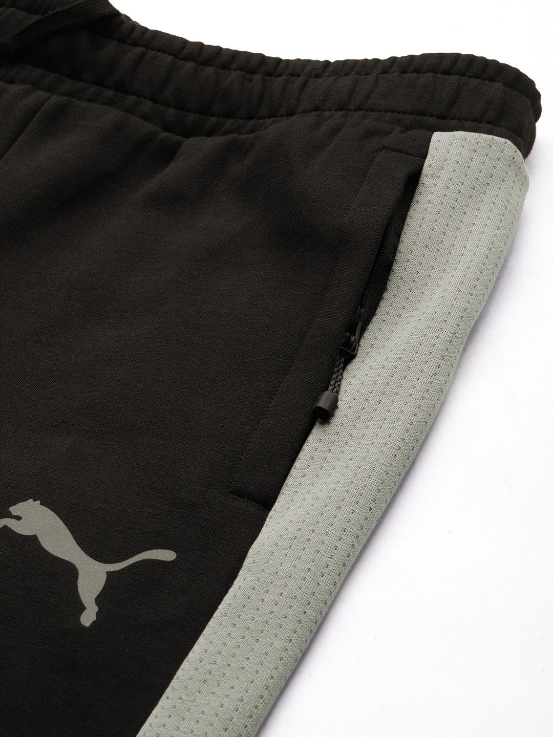  Puma Men Black DryCELL Slim Fit Evostripe Track Pants