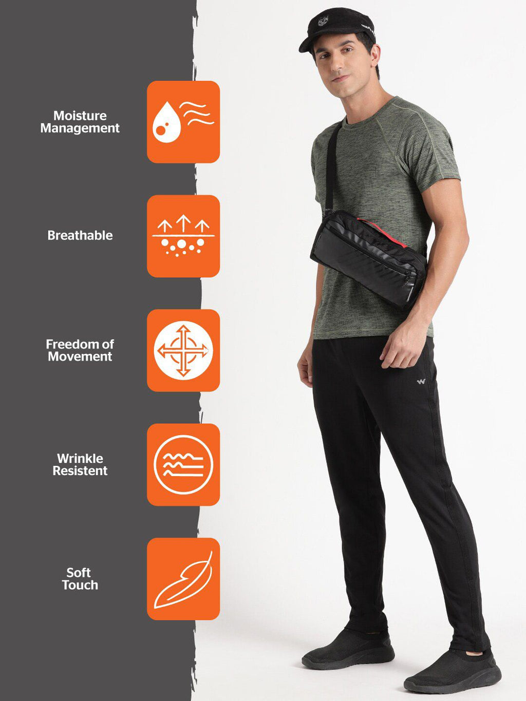  Wildcraft Men Mid-Rise Track Pants