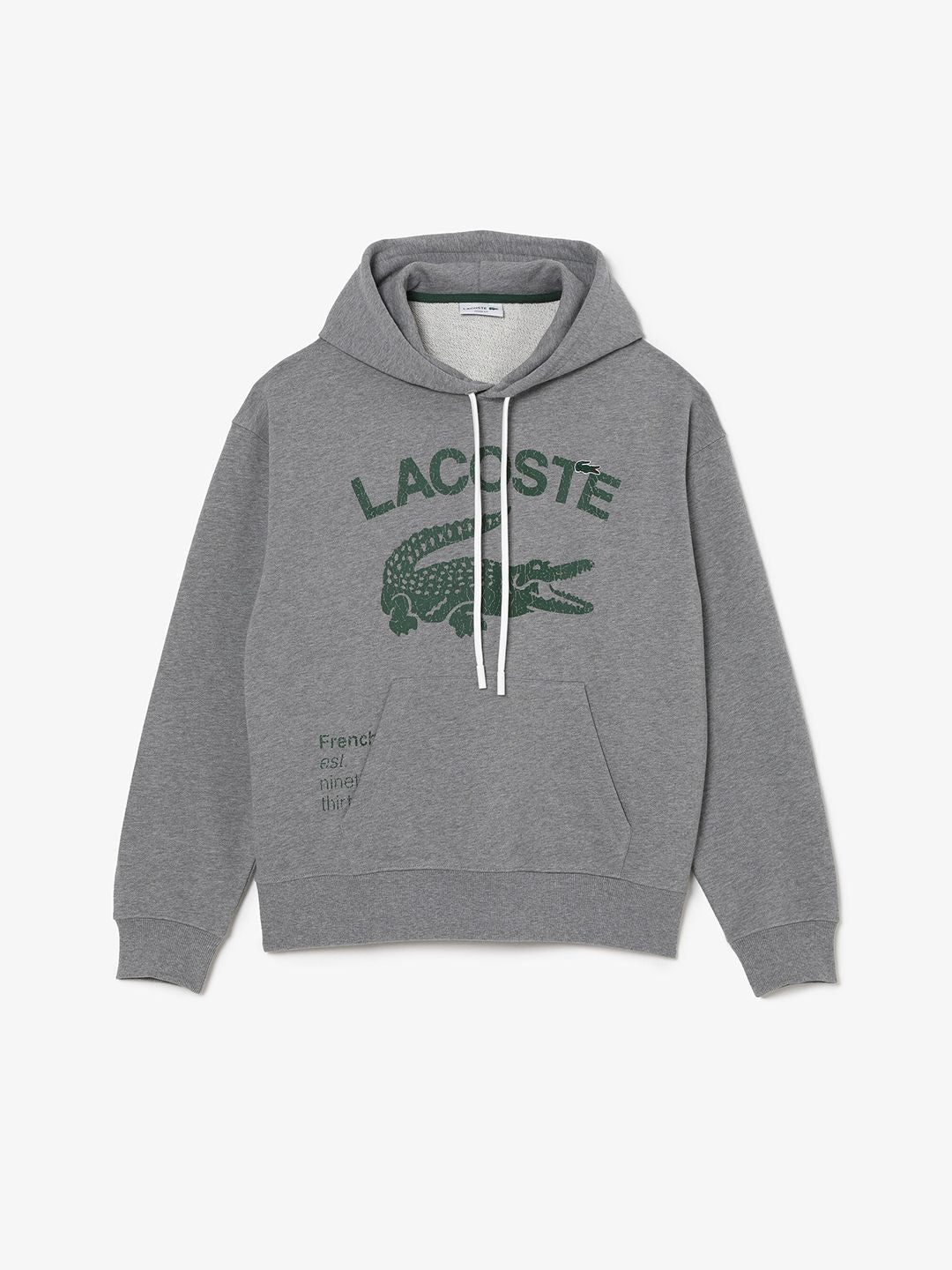  Lacoste Men Printed Cotton Hooded Sweatshirt