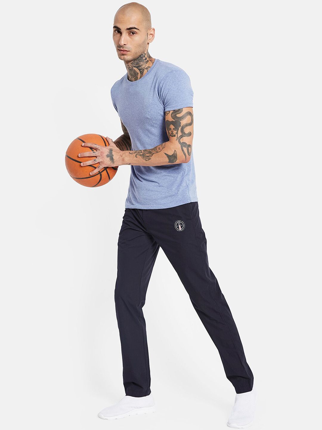  Octave Men Mid-Rise Cotton Track Pants