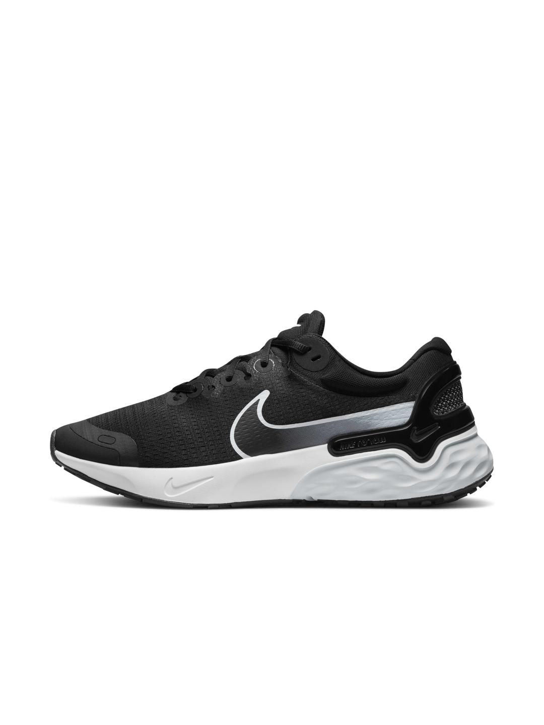  Nike Men Black Solid Renew Run 3 Road Running Shoes