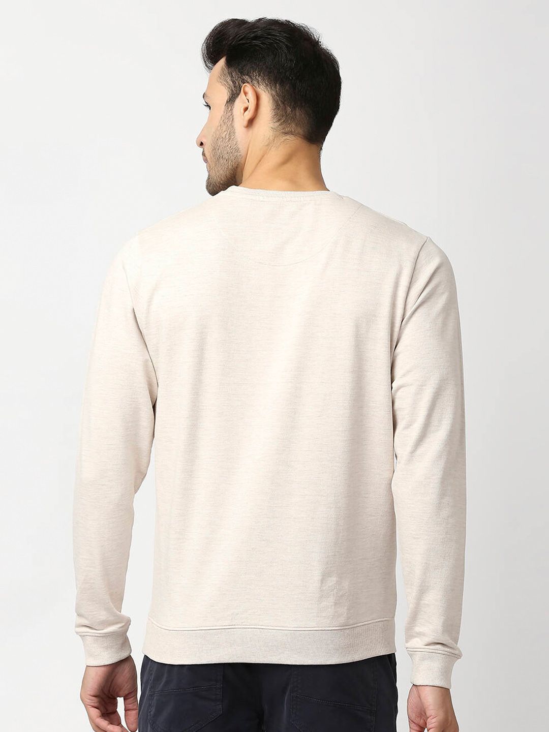  Pepe Jeans Men White Printed Cotton Sweatshirt