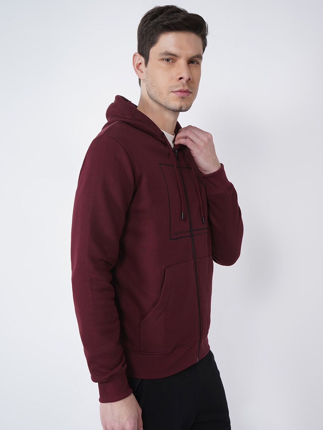  Blackberrys Men Red Hooded Sweatshirt
