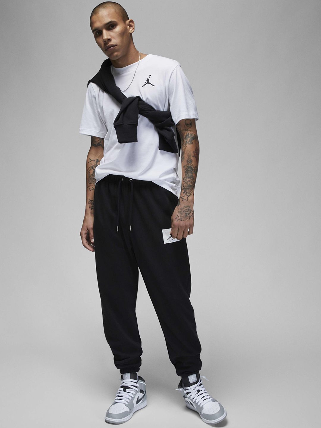  Nike Men Jordan Flight Fleece Logo Printed Track Pants