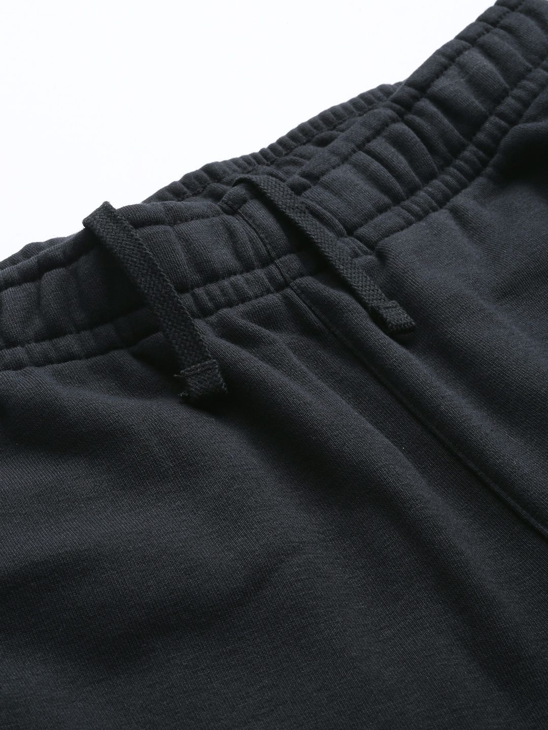  Nike Men Black French Terry NSW CLUB Solid Joggers