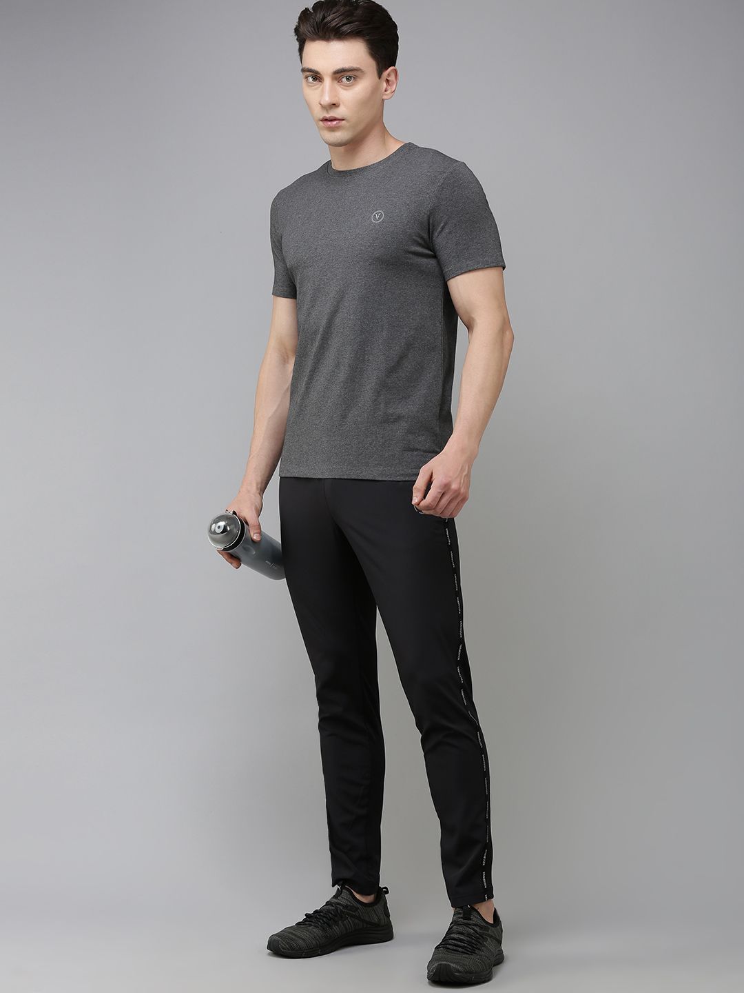  Van Heusen Flex Men Brand Logo Printed Slim Fit Sports Track Pants