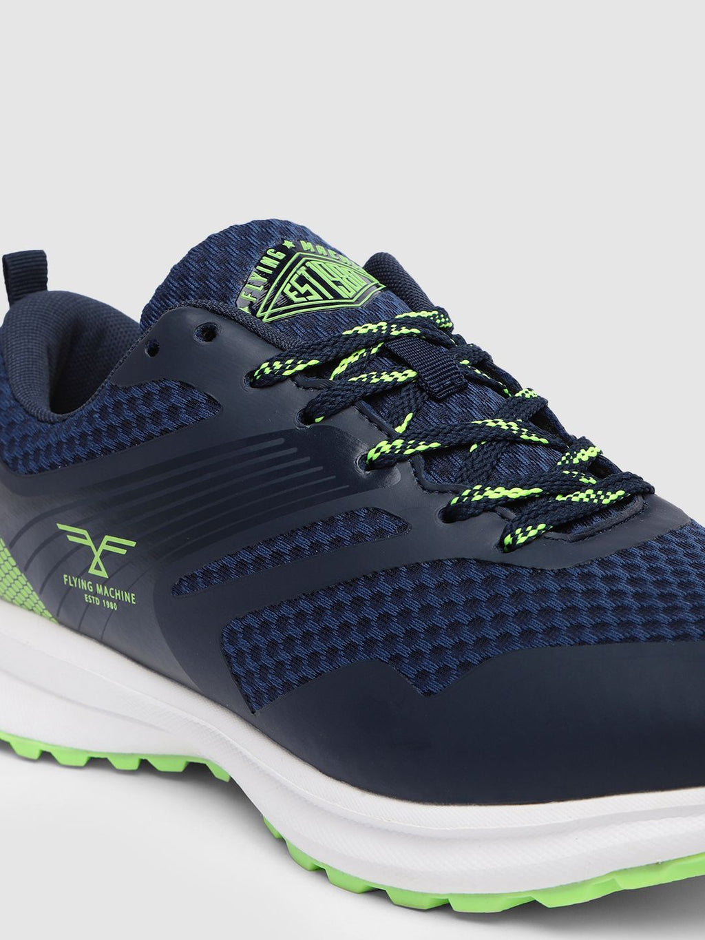  Flying Machine Men Navy Blue Solid Welsh Walking Shoes