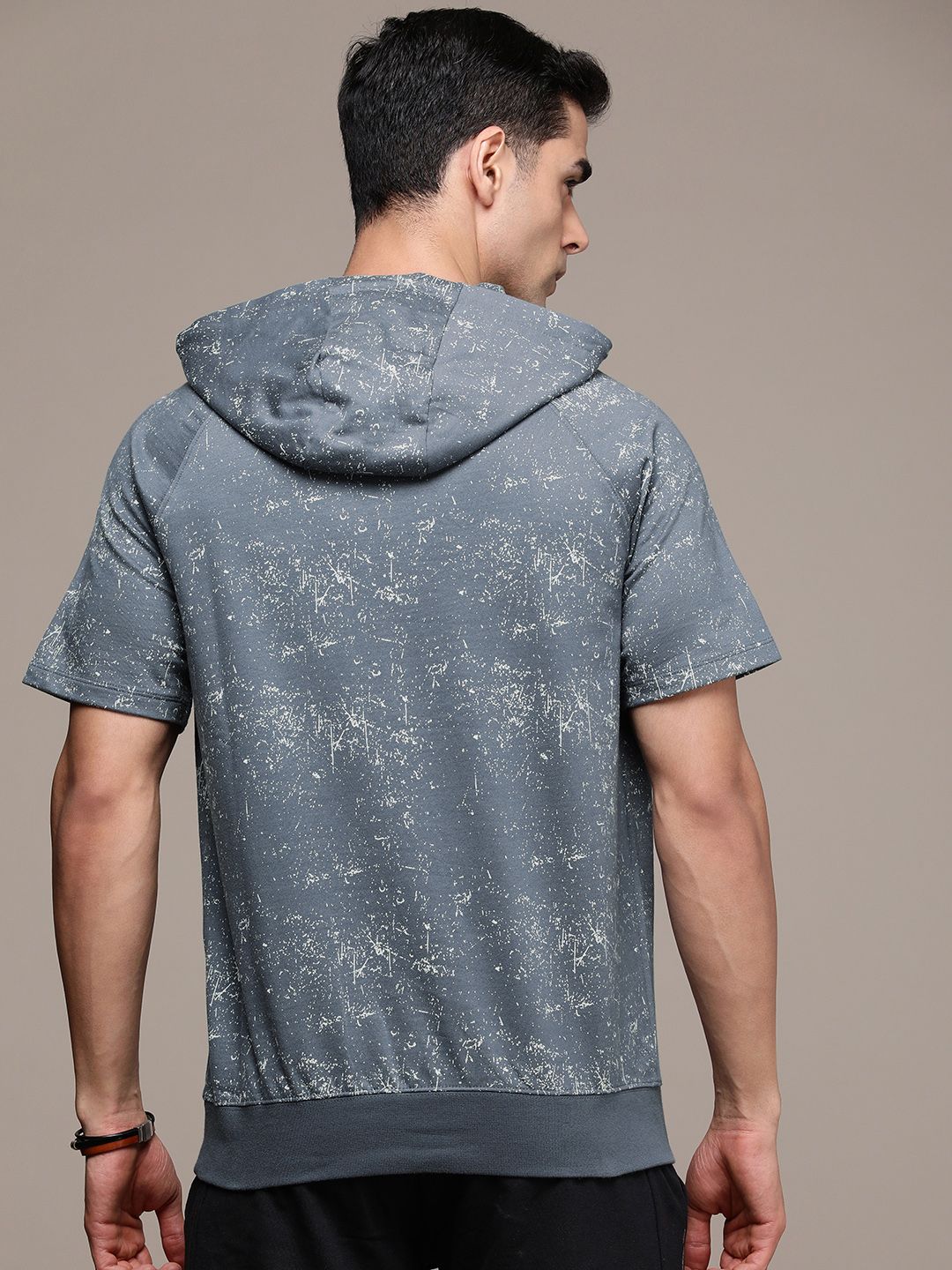  FORCE IX Pure Cotton Printed Hooded Sweatshirt