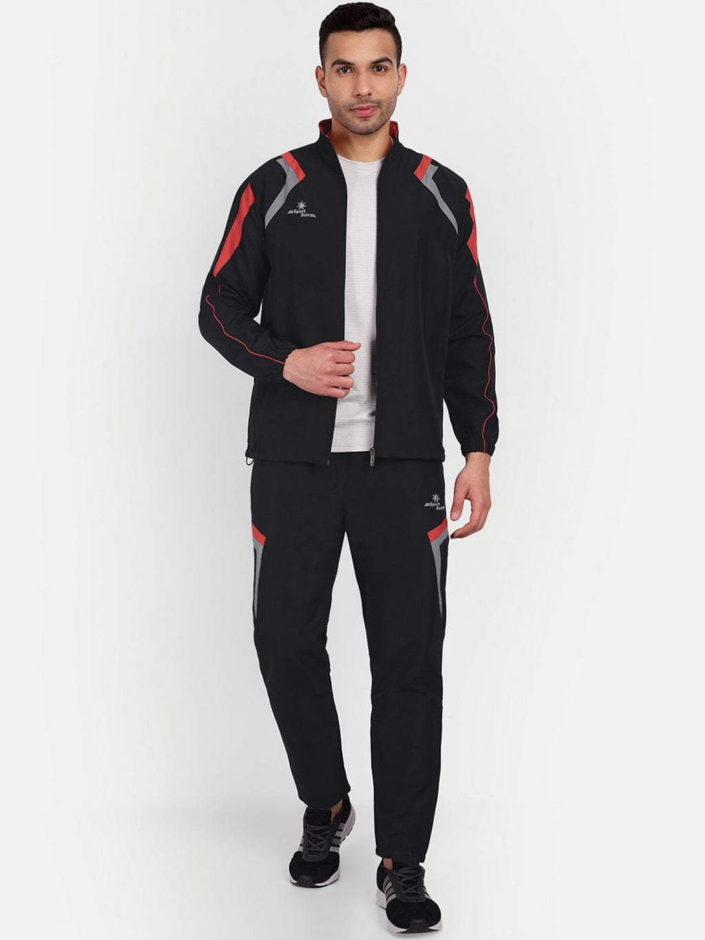  Sport Sun Men Solid Track Suit