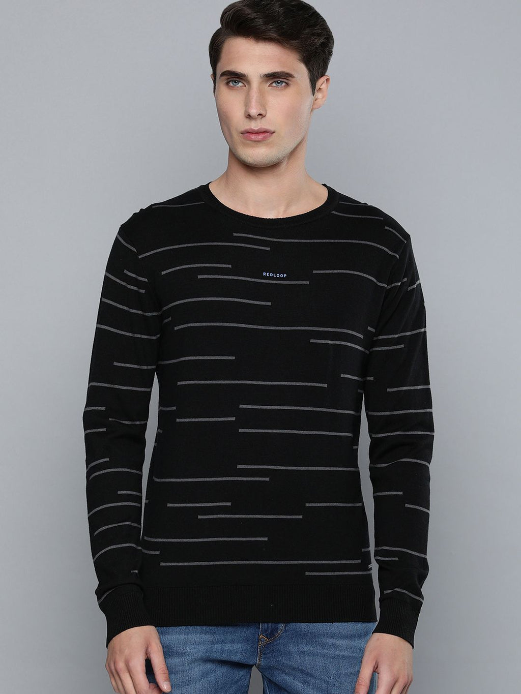  Levis Men Black Printed Pure Cotton Sweatshirt