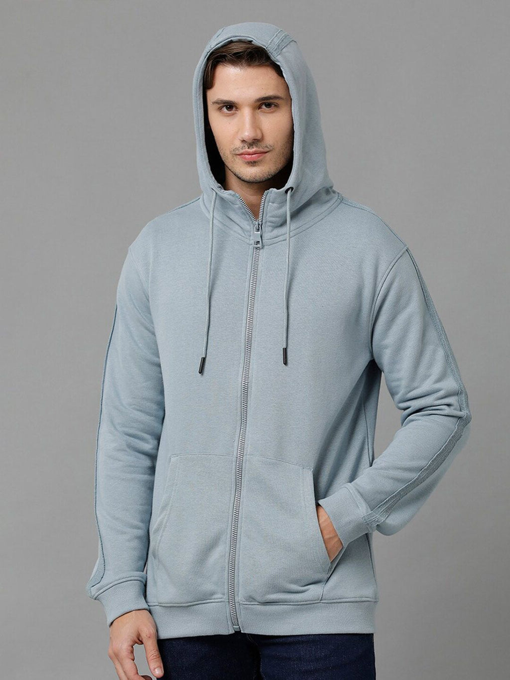  Voi Jeans Hooded Neck Fleece Sweatshirt