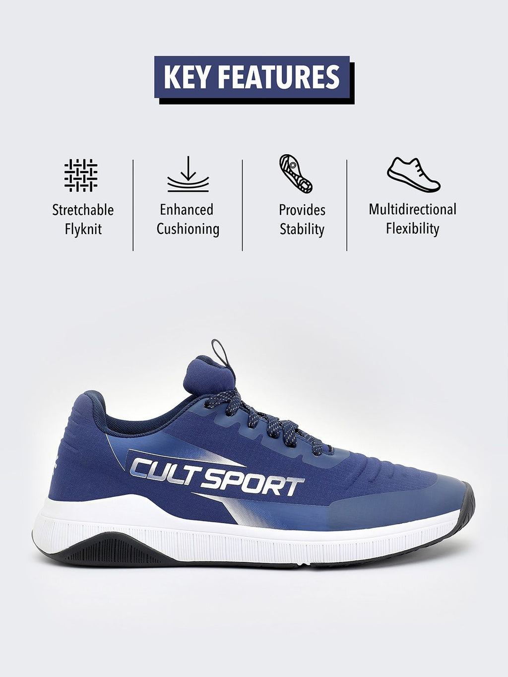  Cultsport X1 Men Brand Logo Printed Training Shoes
