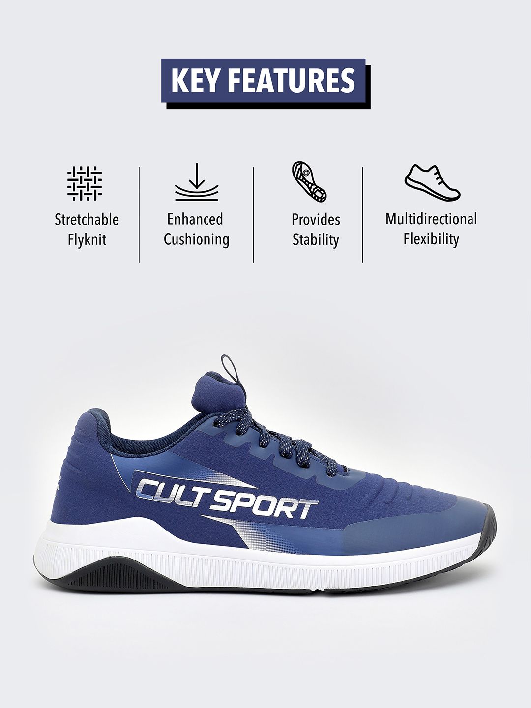  Cultsport X1 Men Brand Logo Printed Training Shoes