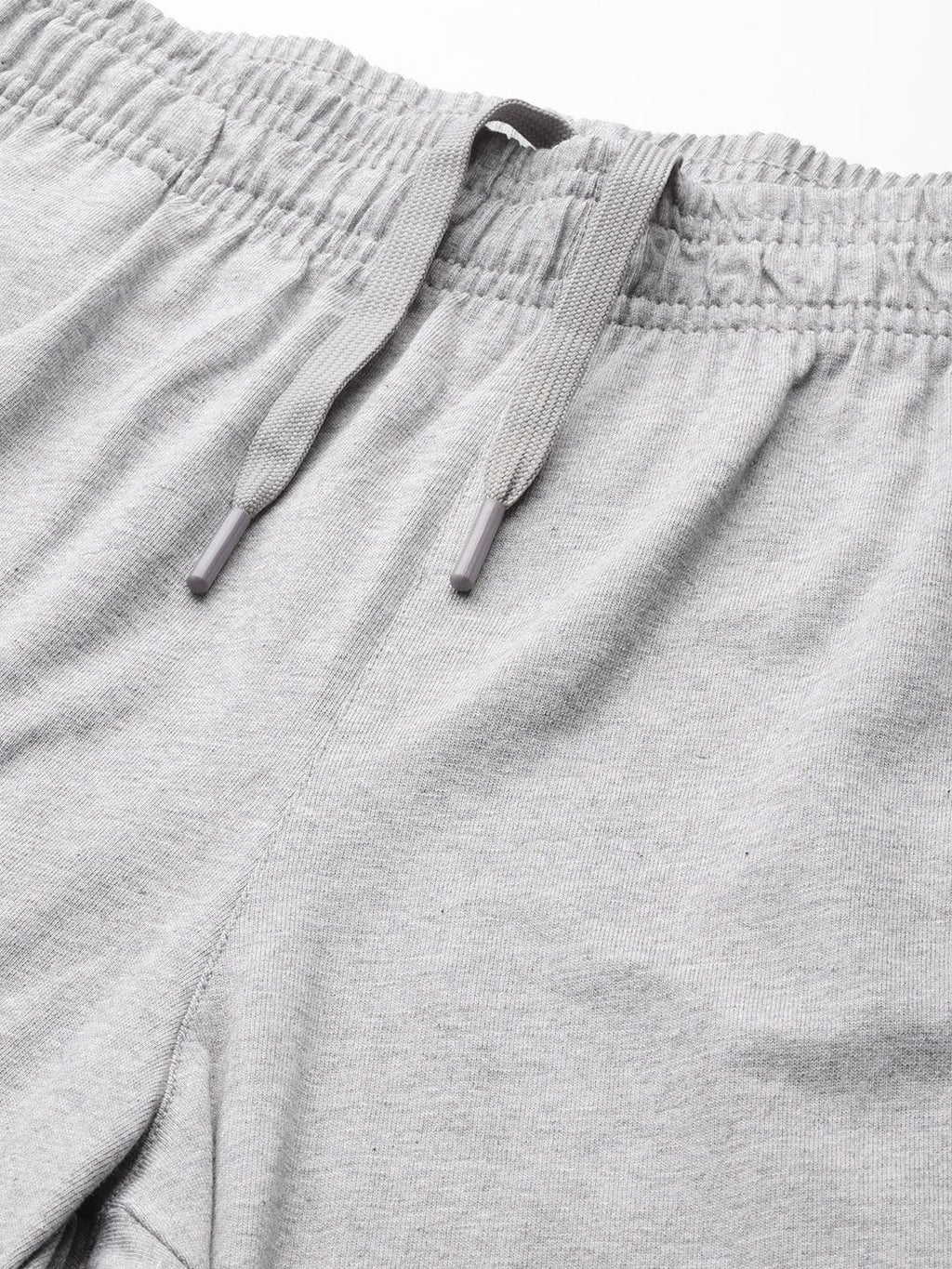  Reebok Men Grey Melange TE Vec Pure Cotton Solid Training Track Pants