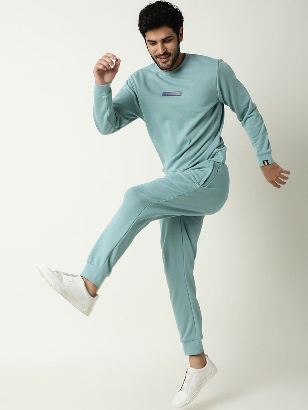  RARE RABBIT Men Blue Sweatshirt