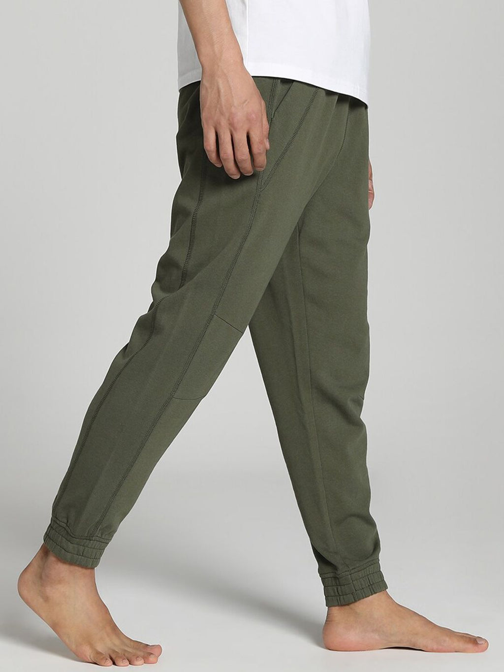  Puma Men Studio Plastic Free Logo-Printed Cotton Regular Fit Joggers