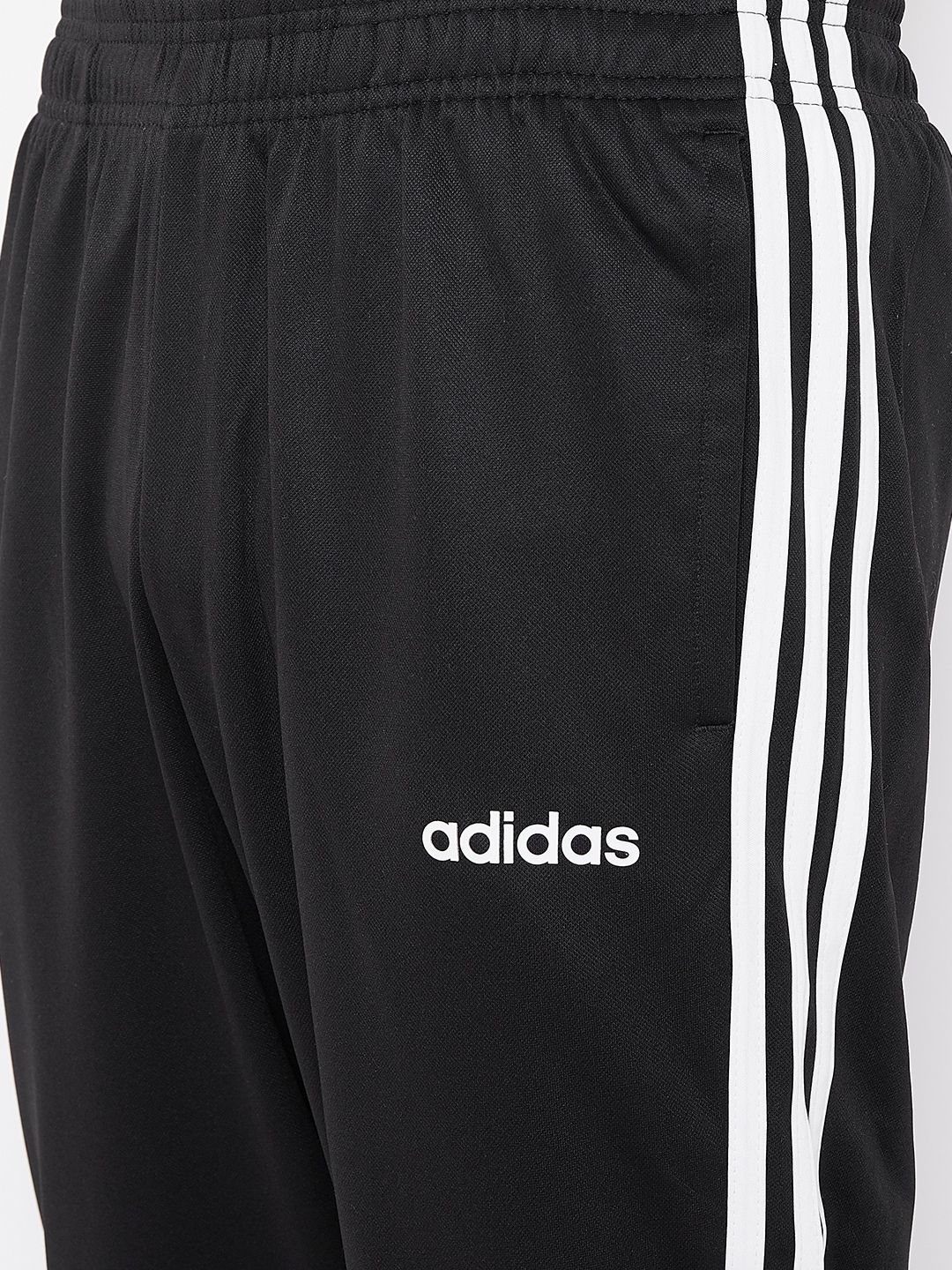  ADIDAS Men Black Essentials Classics Solid Sustainable Track Pants