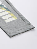  Puma Men Grey Melange Typography Printed Zippered Slim Fit Regular Track Pants