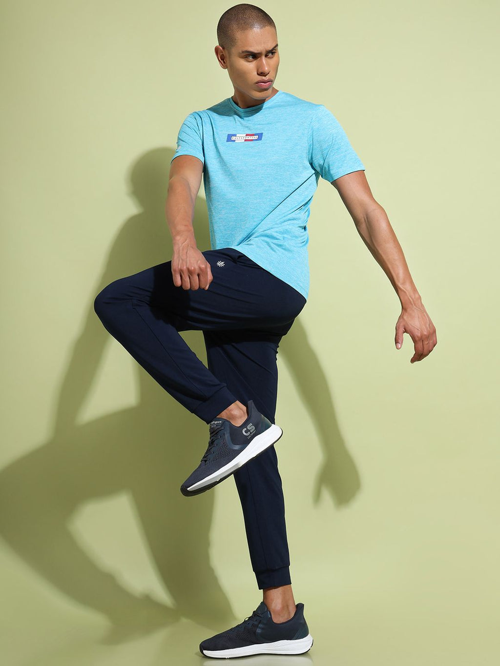  Cultsport Men Brand Logo Printed Flydry Joggers