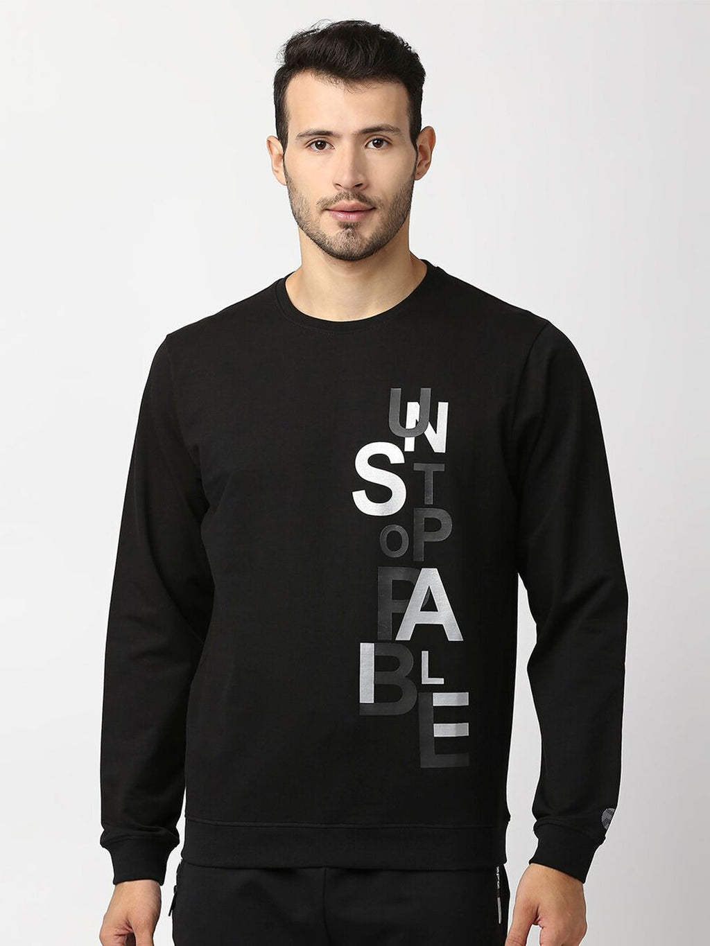  Pepe Jeans Men Black Printed Cotton Sweatshirt