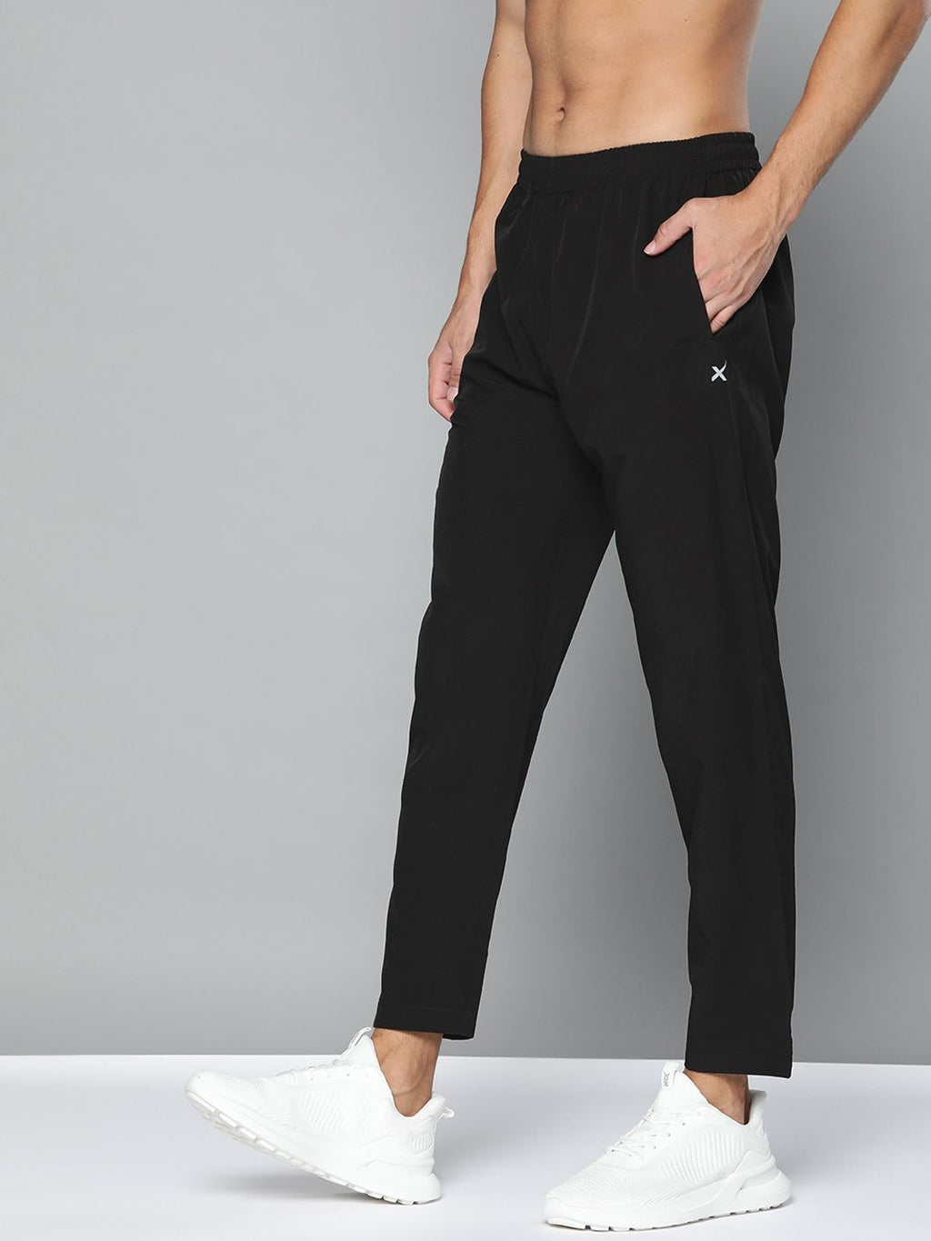  HRX By Hrithik Roshan Training Men Jet Black Rapid-Dry Track Pants