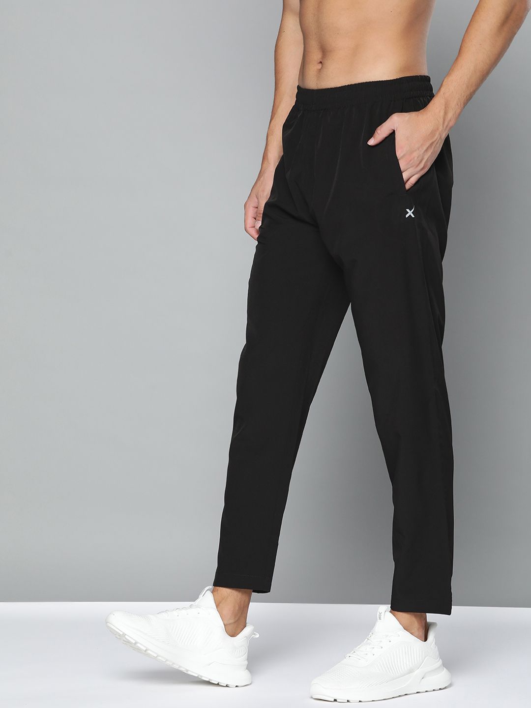  HRX By Hrithik Roshan Training Men Jet Black Rapid-Dry Track Pants