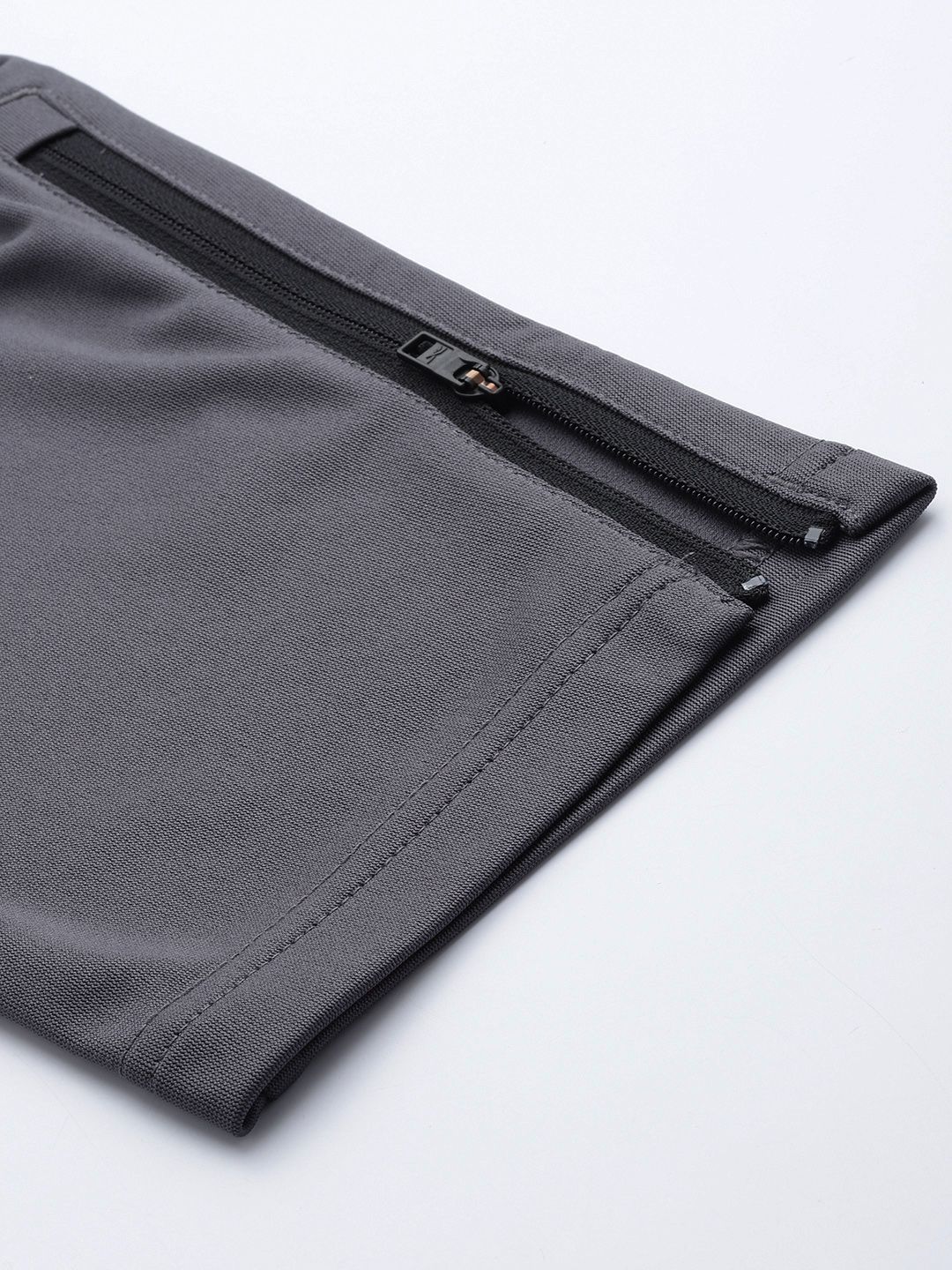  Reebok Men Charcoal Grey Solid Training Track Pants
